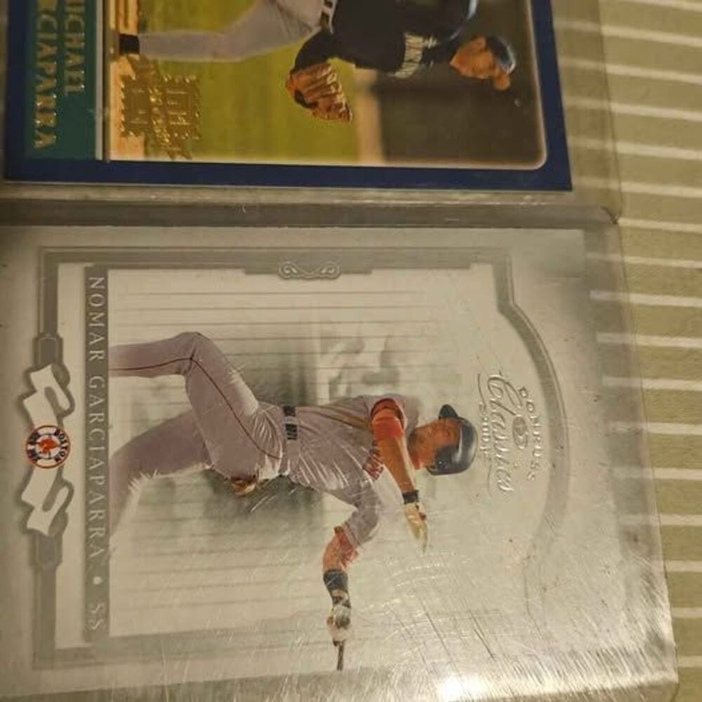 Topps Michael Garciaparra and Donruss Nomar Garciaparra Baseball Cards